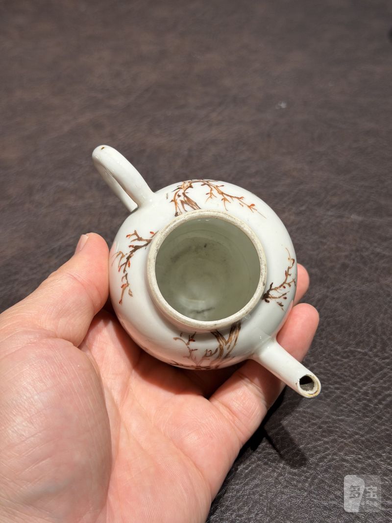 清乾隆 粉彩花鸟纹茶具一套25件 - 图48